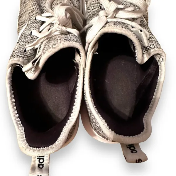 Adidas Women's Cloudfoam Pure Athletic‎ White & Gray Running Shoes Sz 10 - Image 7