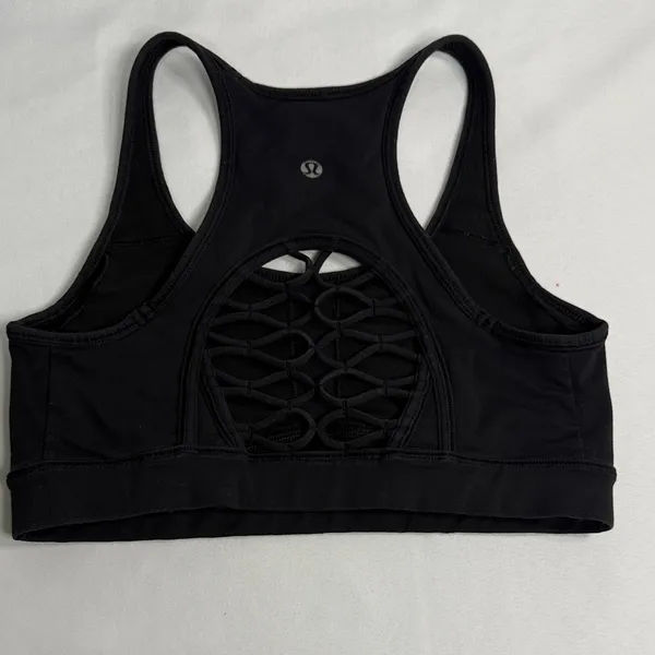 Lululemon Athletica Classic Black Sports Bra - Image 2