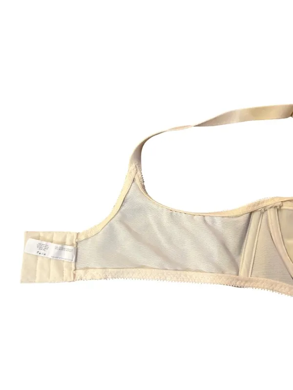Full Coverage Bali Nude Bra Womens 38C Used Lace Mesh Underwire 0180 - Image 11