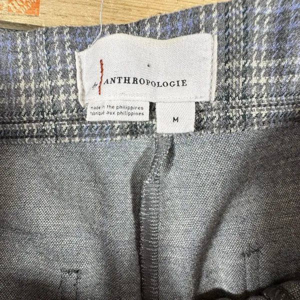 Anthropologie Plaid Trousers Pants Plaid Boot Cut Womens Medium Preppy Career - Image 5