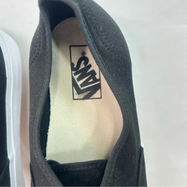 Vans Unisex Off the Wall Black Canvas Low Shoe Size 10.5 or 12 #324 - Image 6