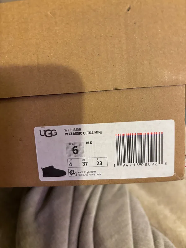 Black Mini UGG Boots - Image 3