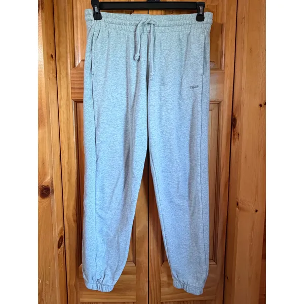 Aritzia TNA Cozy Fleece Boyfriend Jogger‎ Sweatpants Heather Gray Small S - Image 3