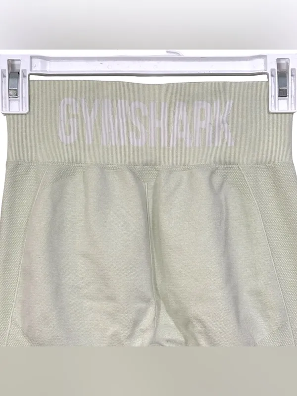 Gymshark Light Mint Green Knit Stretch Shorts Size Medium Womens - Image 6