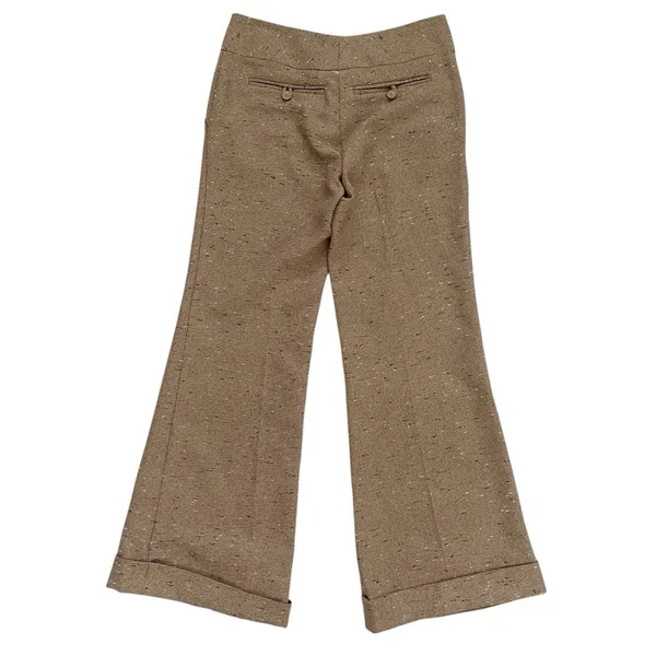 Stoosh Womans Speckled Pants Sz S-M Brown Fall Autumn Trousers Office Work Y2K - Image 3