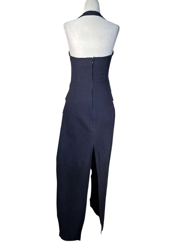Lioness 1999 Maxi Dress in Navy Small New Womens Long Gown - Image 5