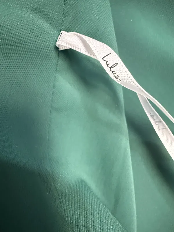 Lulu's Emerald Green Spaghetti-Strap Midi Dress with Front Slit - Image 10