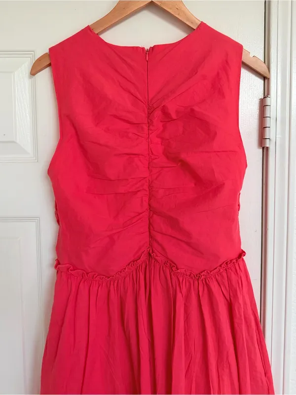 Petal + Pup Midi Sun Dress Pink / Red Size M - Image 4