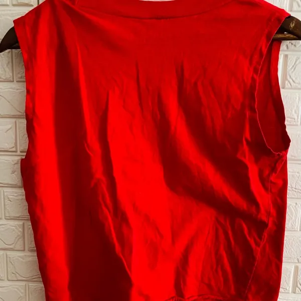 On Fire women's cutoff T-shirt medium rr - Image 2