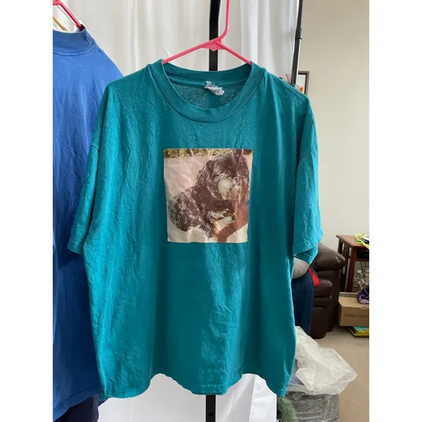 Women's Teal Graphic Tee Size XL - Image 2