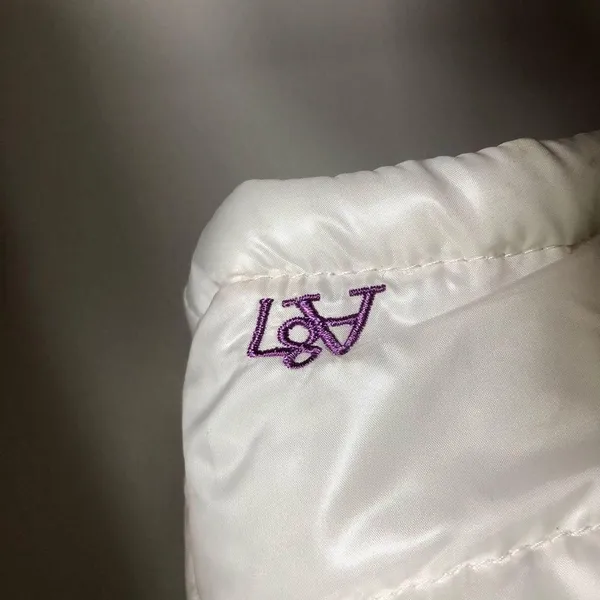 White Puffer Coat Sz M - Image 3