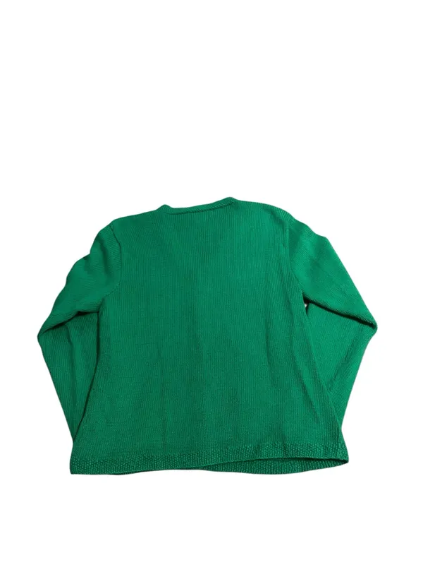 Lauren Ralph Lauren Green 100% cotton cardigan size L - Image 2