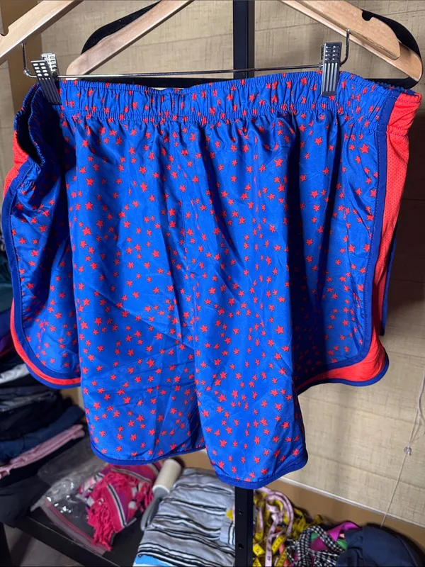 NWT Nike Dri-FIT Tempo Running Shorts Blue Red Stars 3X Plus Size - Image 13
