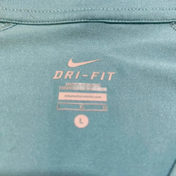 Nike Dri Fit 1/4 zip Blue Long Sleeve Pullover - Image 6