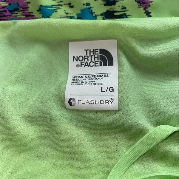 The North Face Shorts L Running Flash Dry Green Athletic Pull On - Image 4