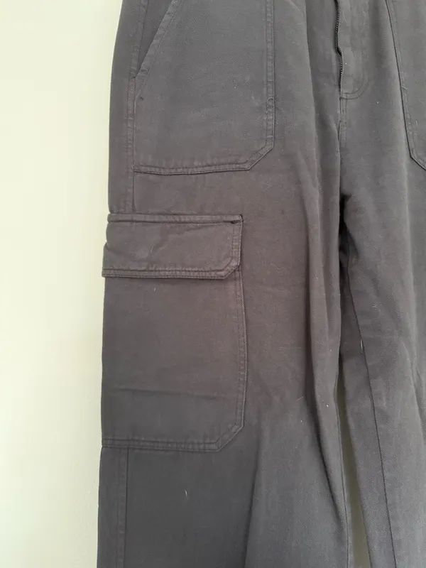 ZARA Navy Cargo Pants - Image 2