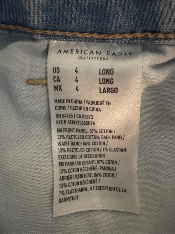 American Eagle Mom Jeans, 4 Long - Image 6