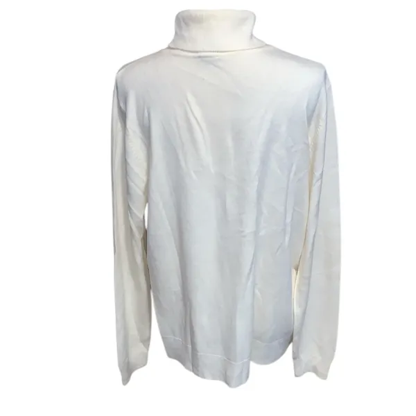 Basic Editions Cream Turtleneck Sweater Super Soft Winter - Image 6