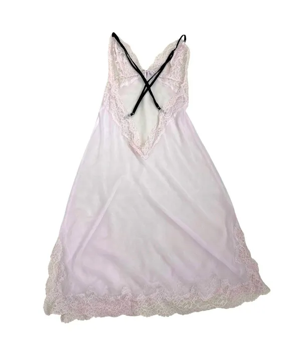 Victoria's Secret Lingerie Sheer Pink Babydoll Nightgown Size Women's Small - Image 2