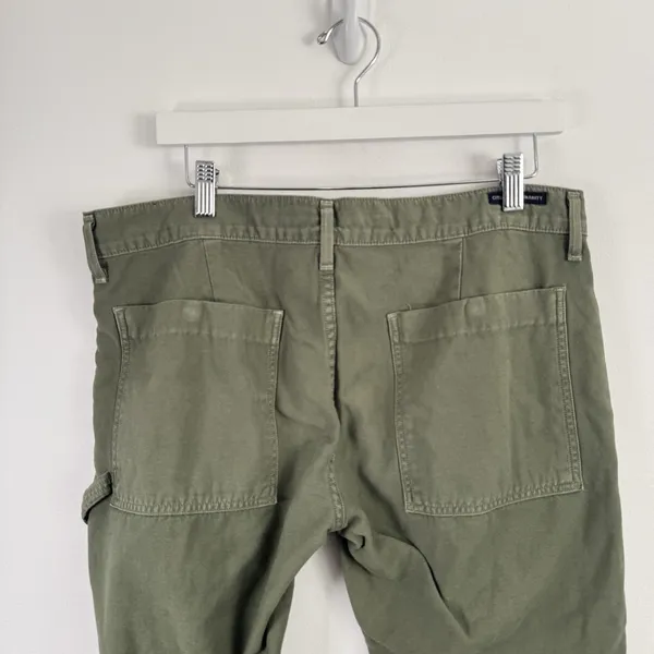 Citizens of Humanity‎ Leah Carpenter Pant Fatigue Green Utility Womens 31 - Image 6