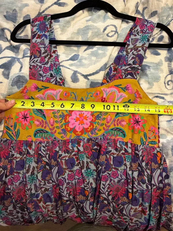 NWT Natural life Tricia maxi dress in dark purple daisies - Image 10