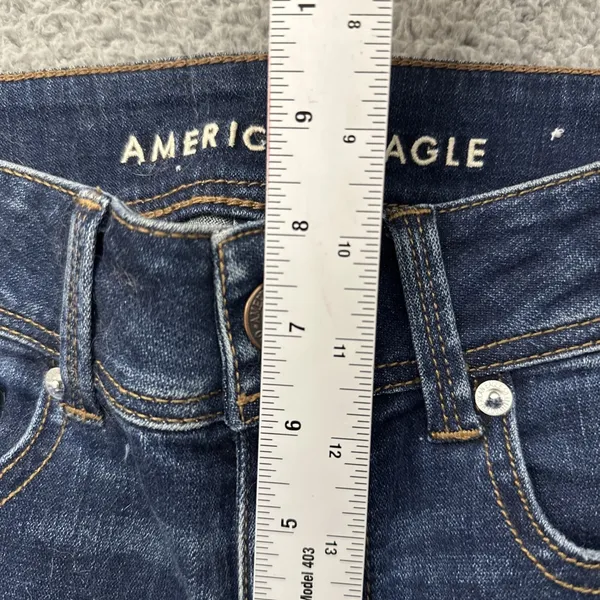 American Eagle Low Rise Kick Boot Jeans Boho Festival Rodeo Women's 4 x 29 - Image 8