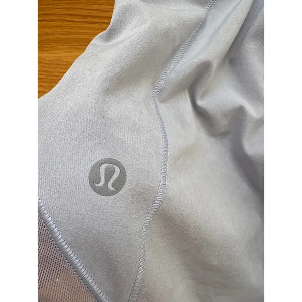 Lululemon Track That High-Rise Lined Short 3" Light Blue LW7AYXT Size 4 - Image 3