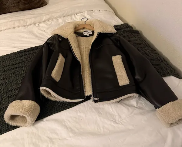 NA-KD Shearling Lined Jacket  - Image 2