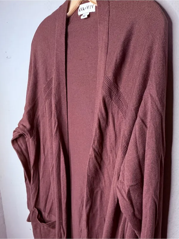 Ava & Viv Long Cardigan Sweater - Image 4