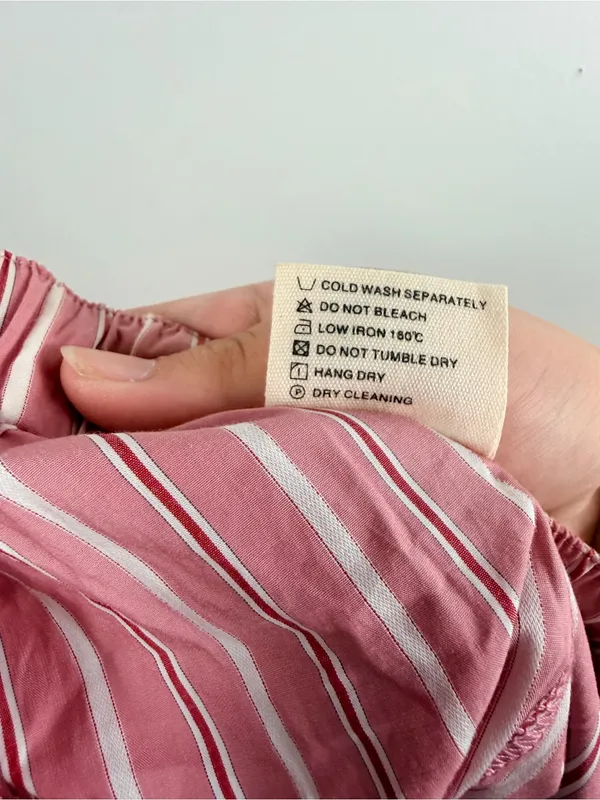 Parke Frill Stripe Boxer Shorts Dark Pink Stripe size medium - Image 5