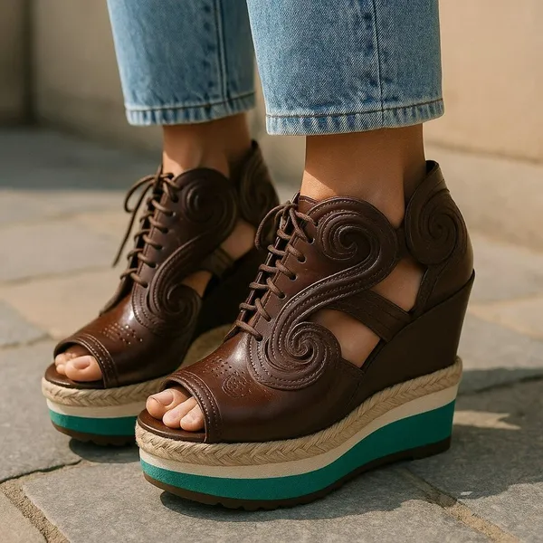 PRADA - 2011 Runway Wedges - NEW - Image 6