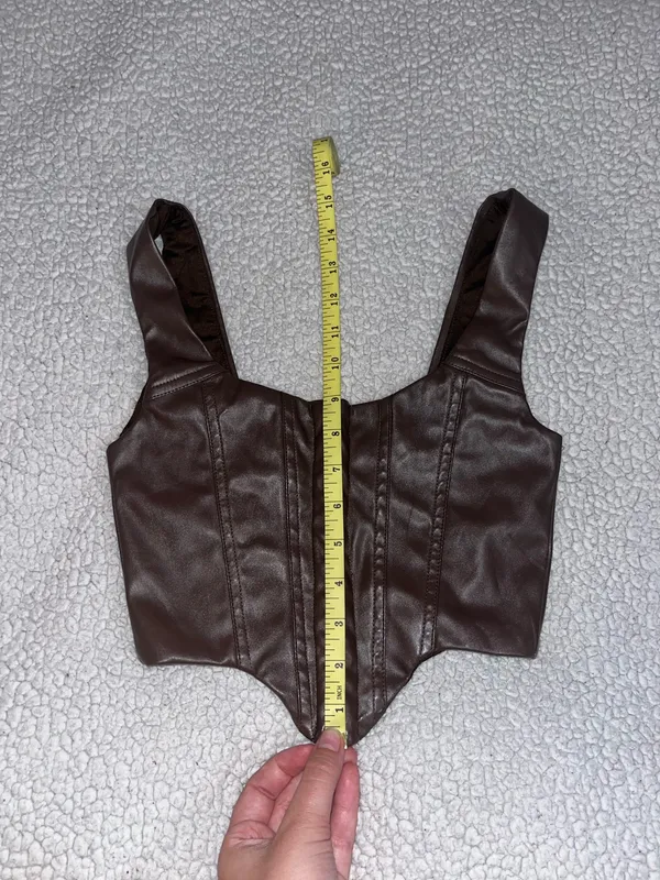 Princess Polly Tatum Faux Leather Corset Top - Image 9