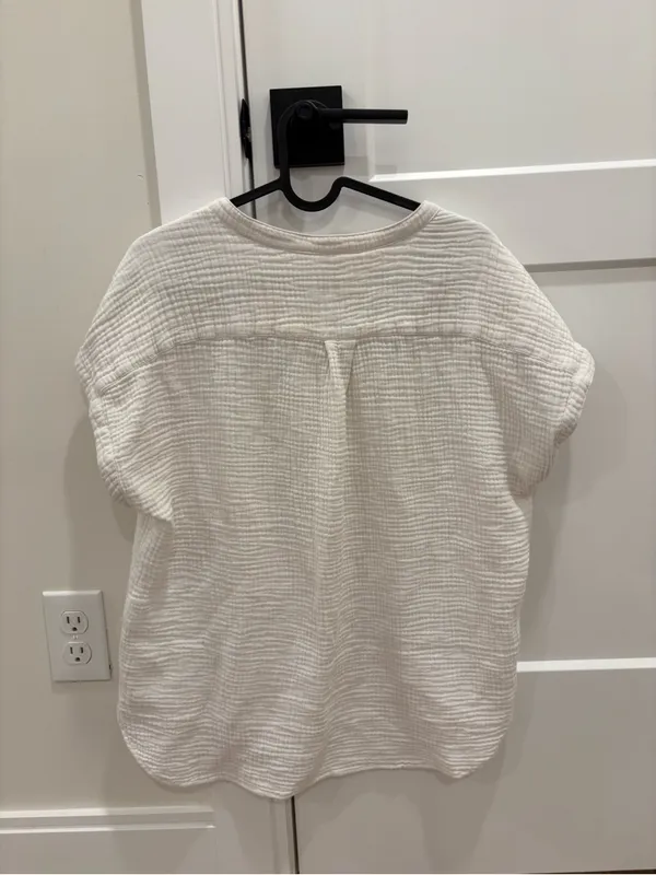 Faherty Dream Cotton Desmond Top Size Small - Image 5