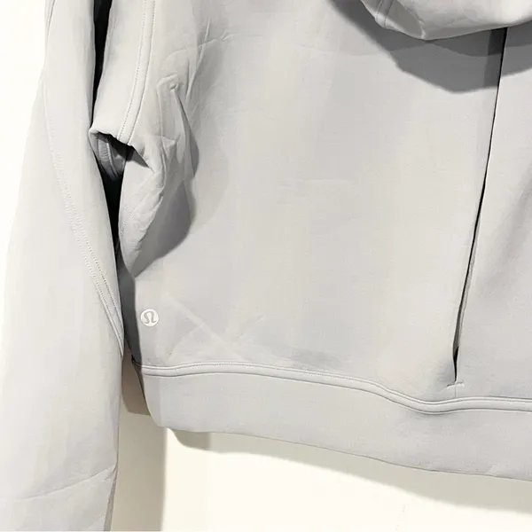 LULULEMON ATHLETICA‎ Rogue Renegade Zip Hoodie in Rhino Grey Size 12 - Image 6