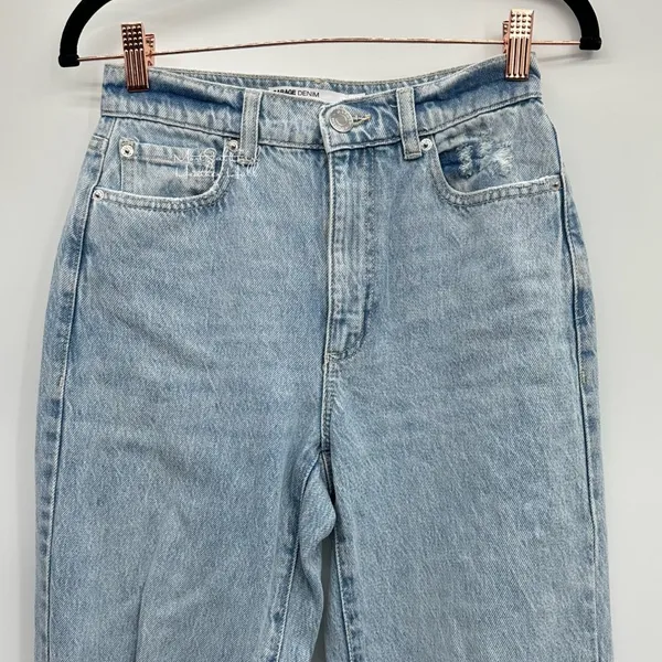 Garage Denim High-Rise Vintage Straight Style Mom Jeans Size 24 - Image 2