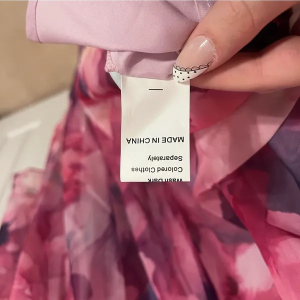 Flycurvy Plus Size Wedding Guest Fuchsia Chiffon midi dress - Image 13