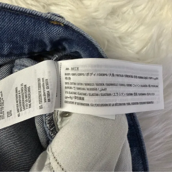 Abercrombie & Fitch Jeans Curve Love 90s Straight Ultra High Rise 25 / 0 Short - Image 4