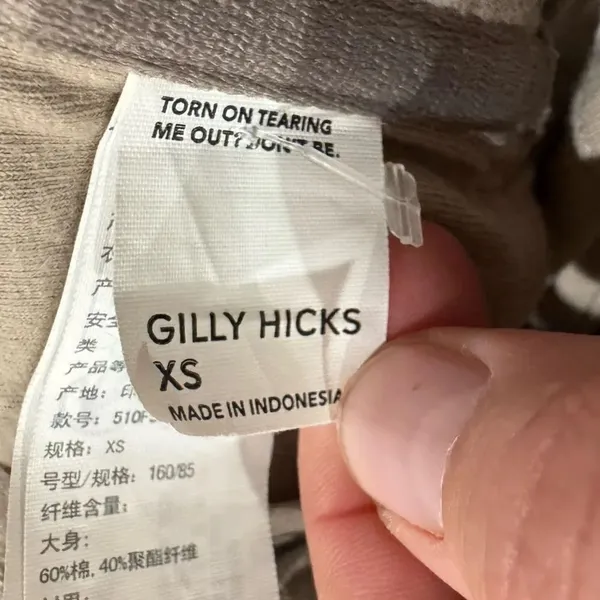 Gilly Hicks Tan Cropped Corset Tank Top Women's XS - Image 3