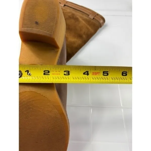 Zodiac‎ USA Women's Brown Suede Leather Tall Boots Size 8 M - Image 12