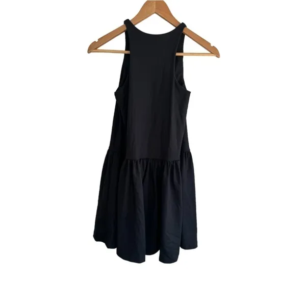 Susana Monaco Racerback A-Line‎ Gathered Mini XS Black Dress Stretch - Image 4
