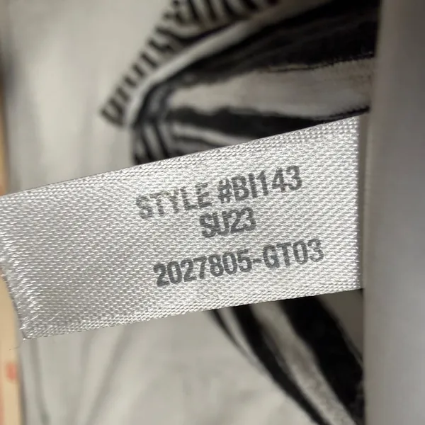 J.Crew S Black White Striped T-Shirt Dress Tie Waist‎ Short Sleeve 100% Cotton - Image 7