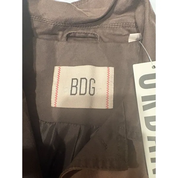 BDG Jacket Women's Medium Brown Luca Canvas Heavyweight Workwear Zip NEW $109 - Image 2