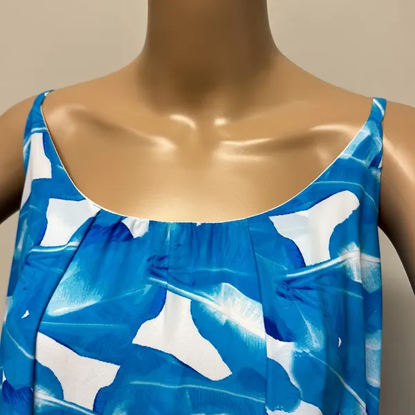 Palms Away Maxi Sundress Blue Size M - Image 2