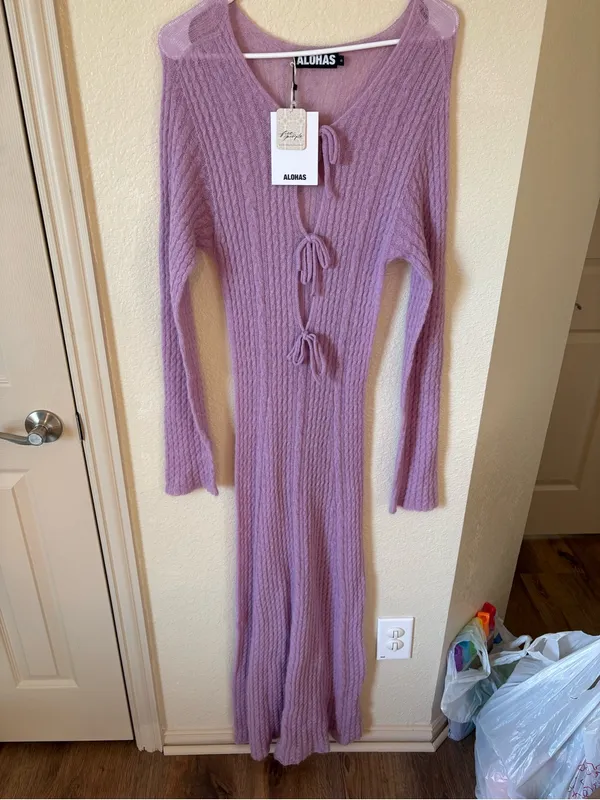 ALOHAS Triza Maxi Sweater Dress Size Small NWT - Image 2