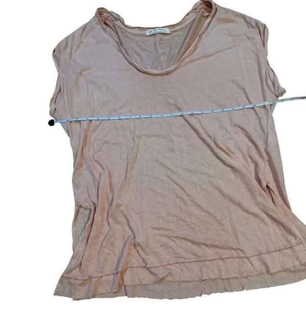 We The Free Free People Peach Oversized Tee - Image 4