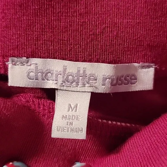 Charlotte Russe Asymmetrical Ruching Slit Skirt - Size M - Image 2