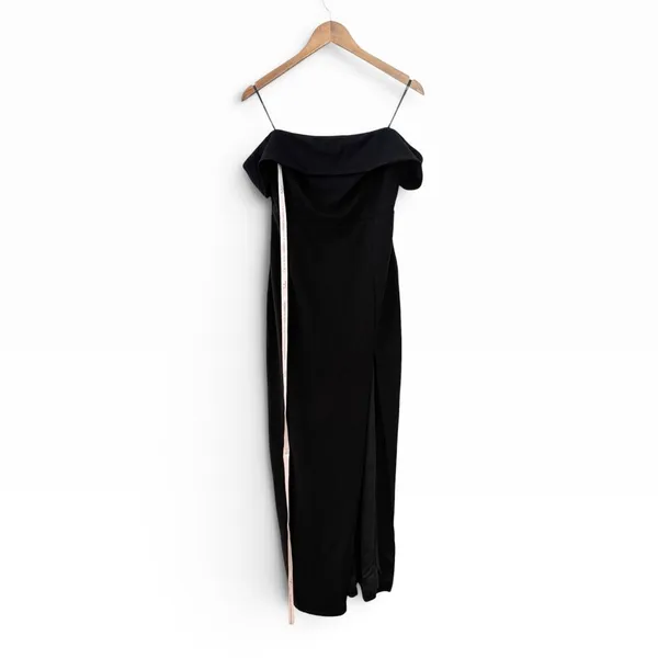 Lulus Enchanting Romantic Black Off-the-Shoulder Maxi Dress size Large NWT - Image 4