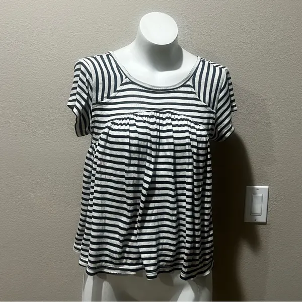 Free people striped short sleeve top - Image 2
