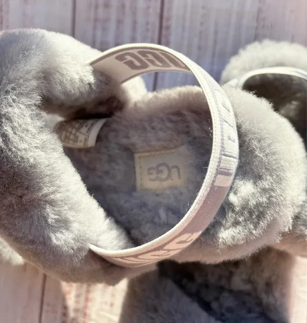 UGG oh yeah slides fuzzy wool Slippers 8 - Image 10