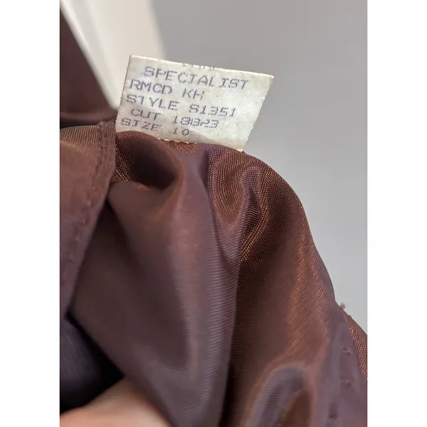 Vintage Laundry Real Suede Fringe Skirt 10 ✨ Brown Leather Western Boho - Image 6